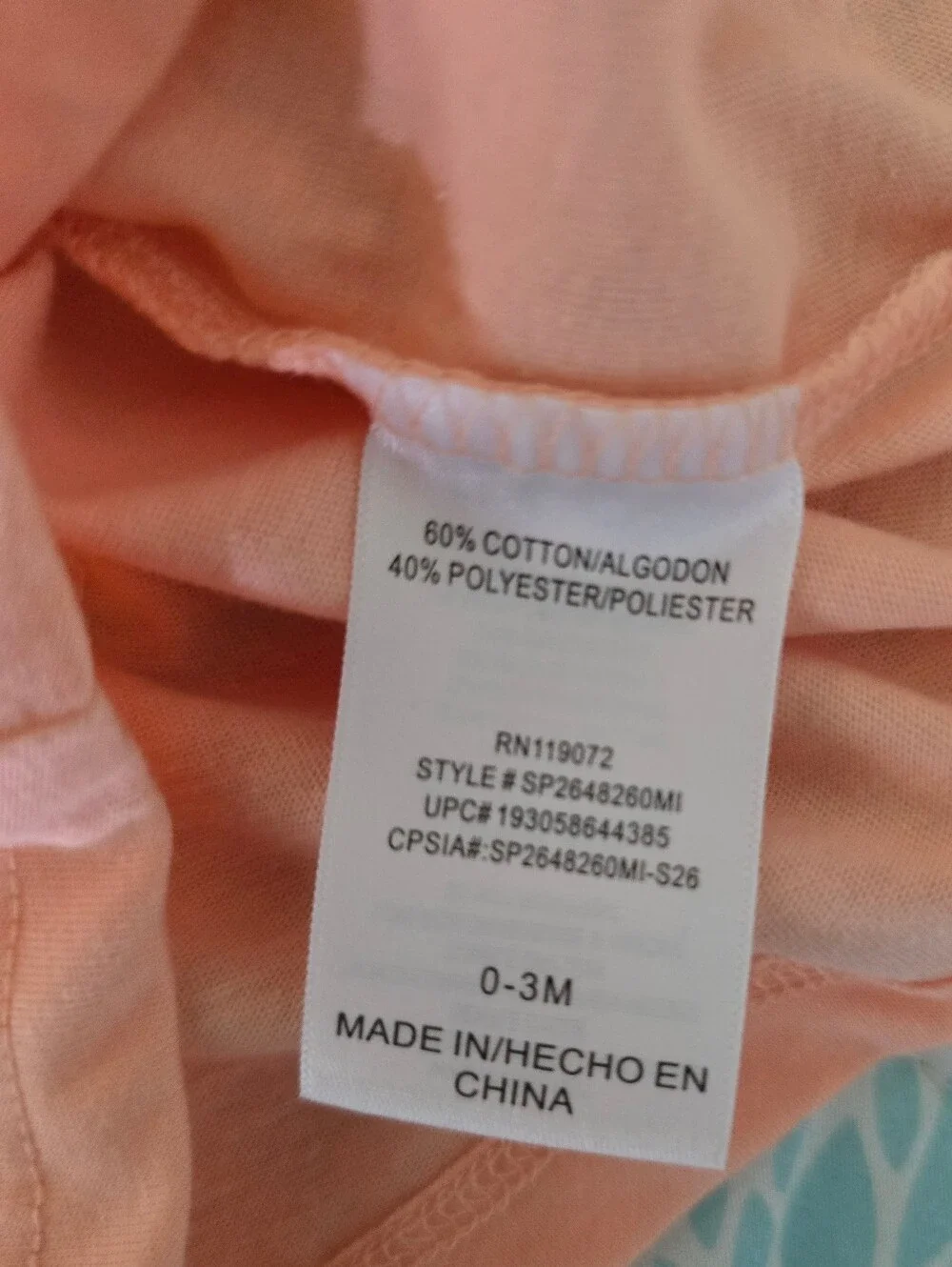 NWT Disney Minnie Mouse Peach T-shirt and Shorts Set Girls 0-3M
